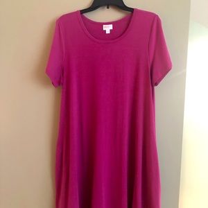 LuLaRoe Plum/Pink Carly Dress